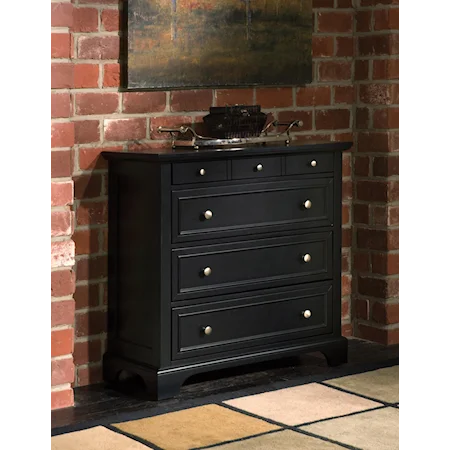 Ebony Transitional 4-Drawer Chest